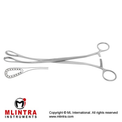 Saenger Placenta and Ovum Forcep Curved Stainless Steel, 27 cm - 10 3/4" Saenger Placenta and Ovum Forcep Curved Stainless Steel, 27 cm - 10 3/4"